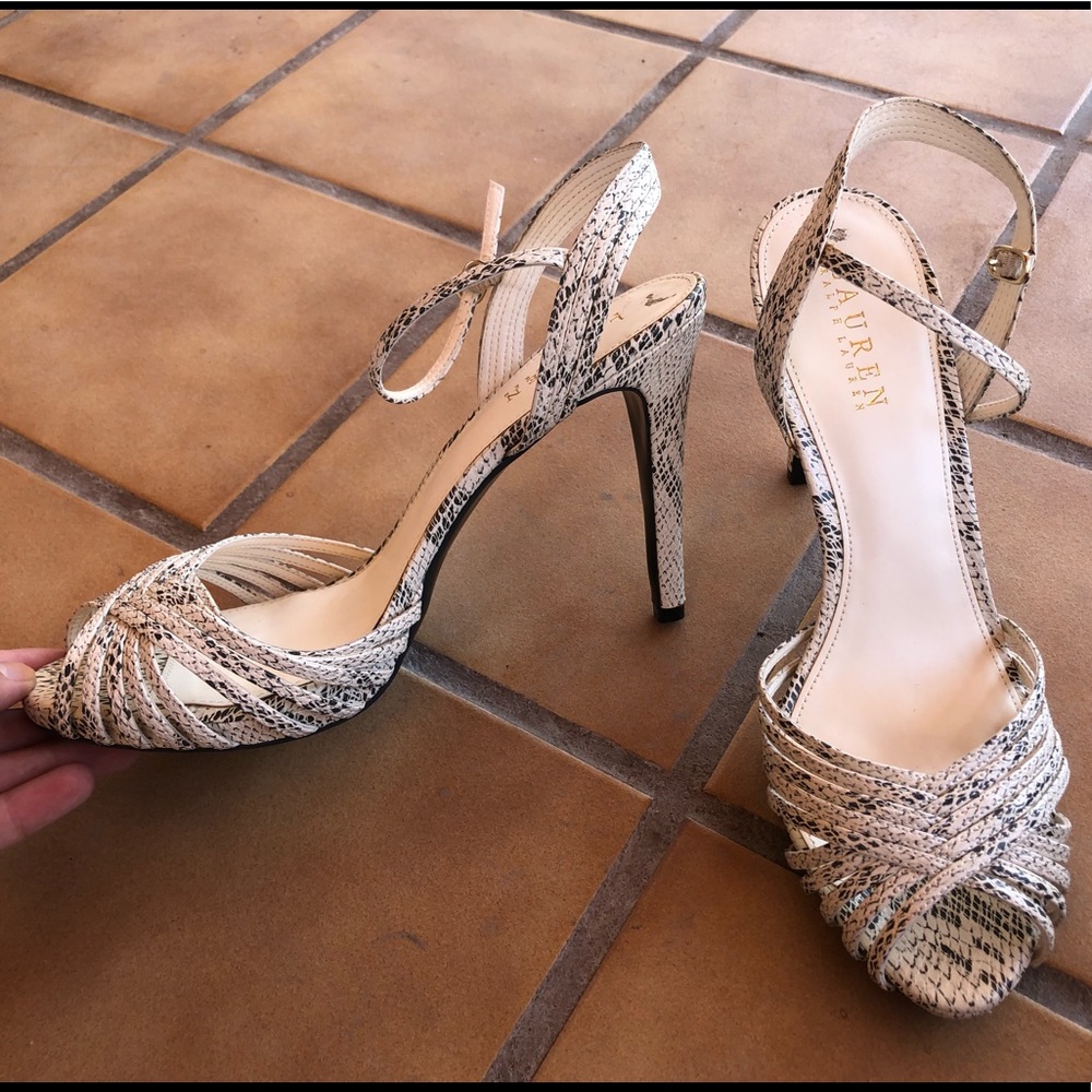Ralph Lauren strappy heels